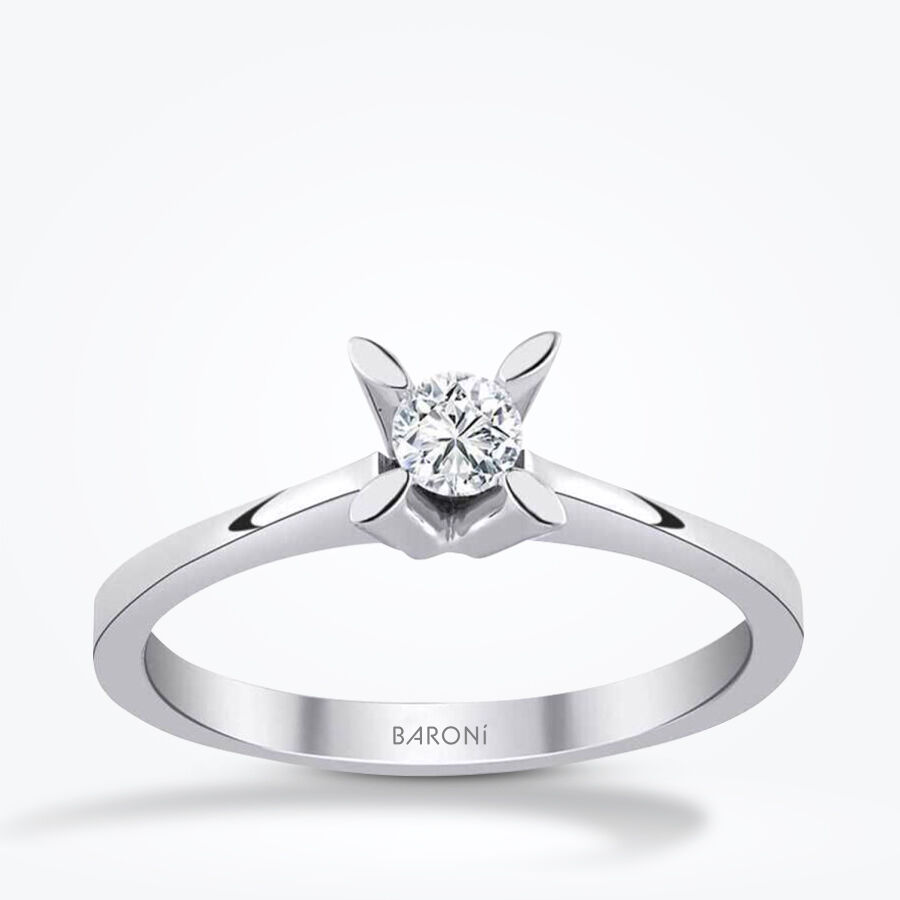 0.10 Karat Pırlanta Tektaş Yüzük - Baroni Diamond