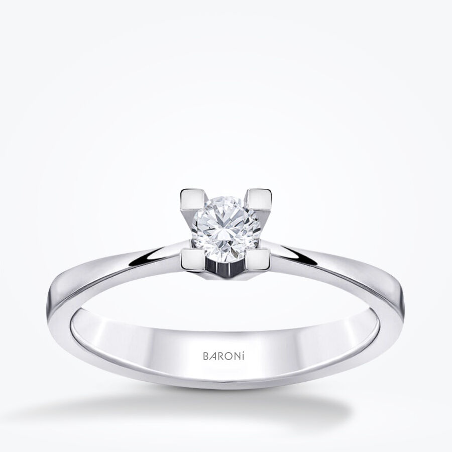 0.10 Karat Pırlanta Tektaş Yüzük - Baroni Diamond