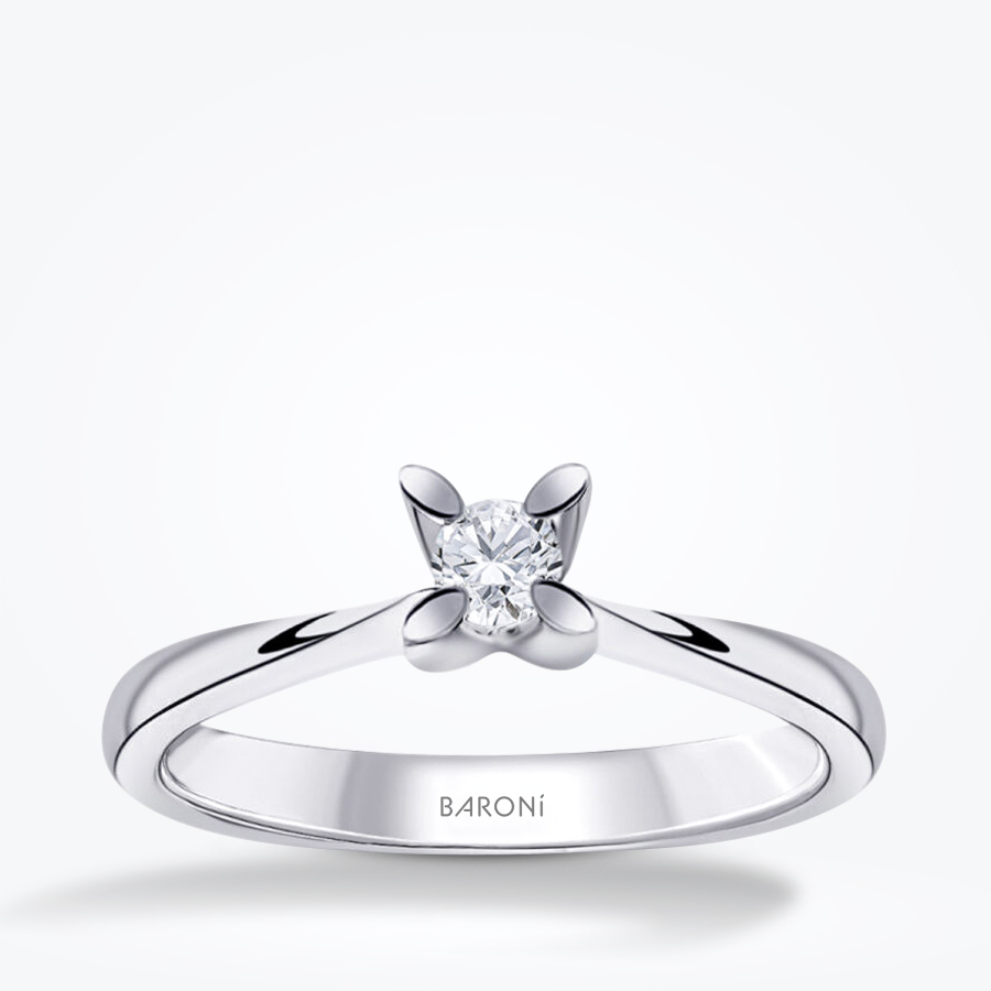 0.10 Karat Pırlanta Tektaş Yüzük - Baroni Diamond