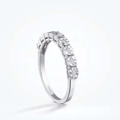 0.10 Karat Pırlanta Yarımtur Yüzük - Baroni Diamond