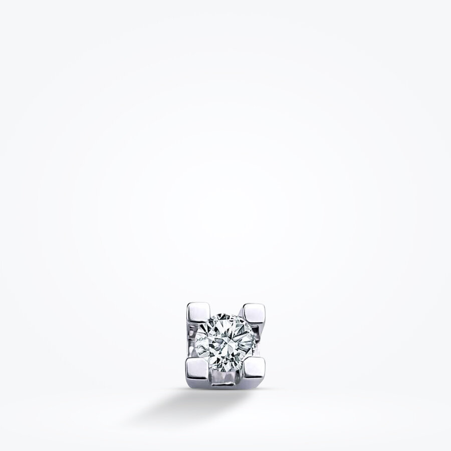 0.10 Karat Pırlanta Erkek Küpe - Baroni Diamond