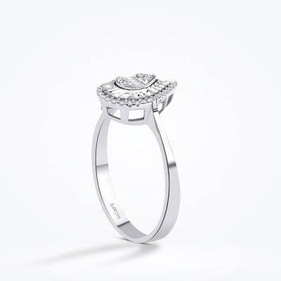 0.11 Karat Pırlanta Baget Yüzük - Baroni Diamond (1)