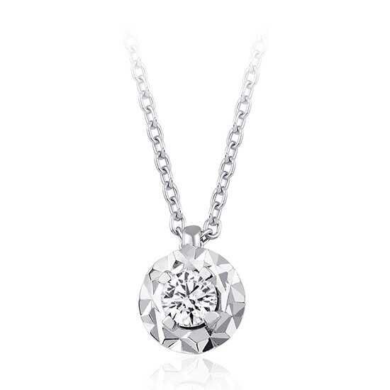 0.11 Karat Pırlanta Tektaş Kolye - Baroni Diamond