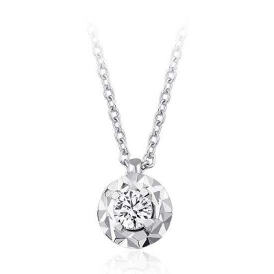 0.11 Karat Pırlanta Tektaş Kolye - 1
