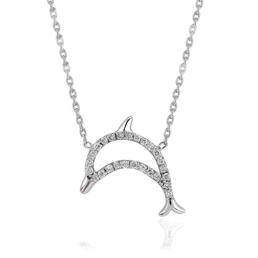 0.11 Karat Pırlanta Yunus Kolye - Baroni Diamond