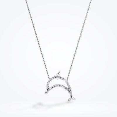 0.11 Karat Pırlanta Yunus Kolye - Baroni Diamond (1)