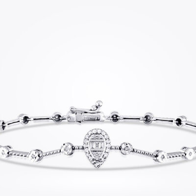 0.12 Karat Pırlanta Baget Bileklik - Baroni Diamond (1)