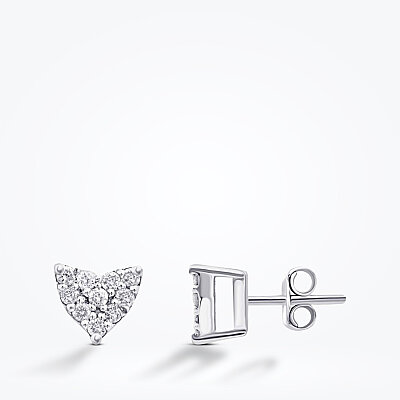 0.12 Karat Pırlanta Kalp Küpe - Baroni Diamond (1)