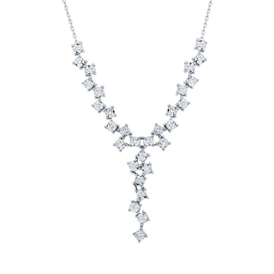 0.12 Karat Pırlanta Taşlı Modern Kolye