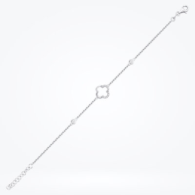 0.12 Karat Pırlanta Yonca Bileklik - Baroni Diamond