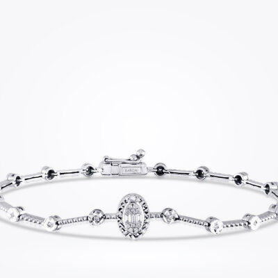 0.13 Karat Pırlanta Baget Bileklik - Baroni Diamond (1)