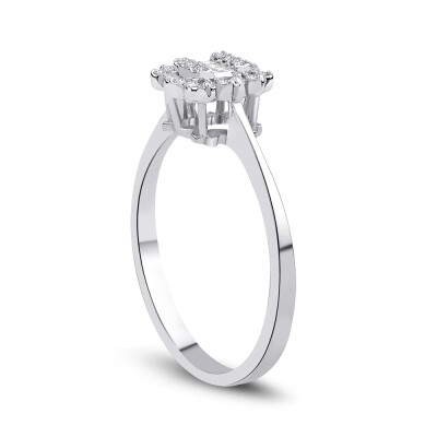 0.15 Karat Pırlanta Baget Yüzük - Baroni Diamond (1)