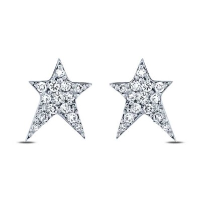 0.13 Karat Pırlanta Yıldız Küpe - Baroni Diamond (1)