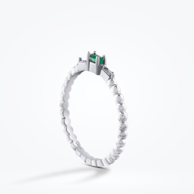 0.13 Karat Pırlanta Zümrüt Yüzük - Baroni Diamond (1)