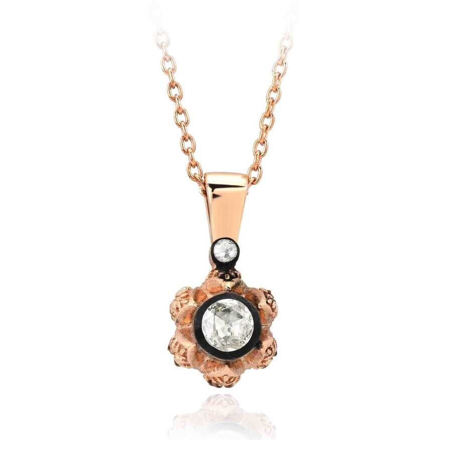 0.14 Karat Elmas Tektaş Kolye