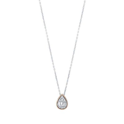 0.14 Karat Pırlanta Damla Baget Kolye - Baroni Diamond (1)