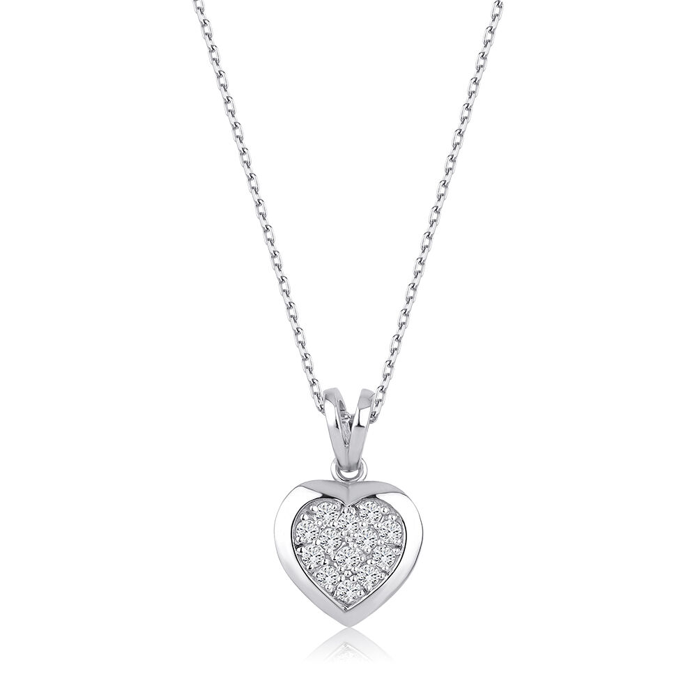 0.14 Karat Pırlanta Kalp Trend Kolye - Baroni Diamond