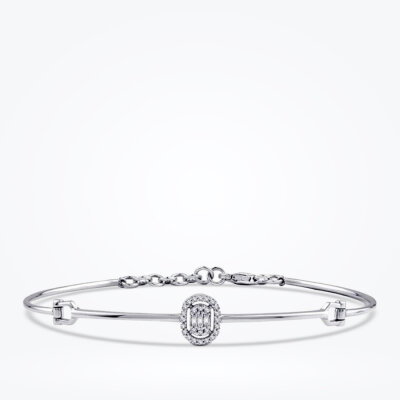 0.15 Karat Pırlanta Baget Bileklik - 1