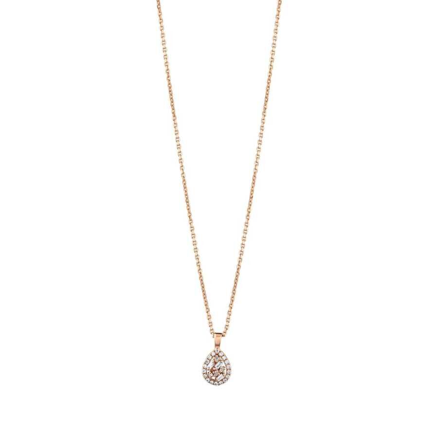 0.15 Karat Pırlanta Baget Kolye - Baroni Diamond