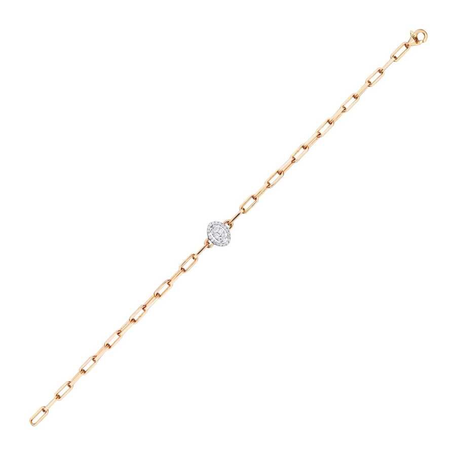 0.15 Karat Pırlanta Rose Zincirli Bileklik
