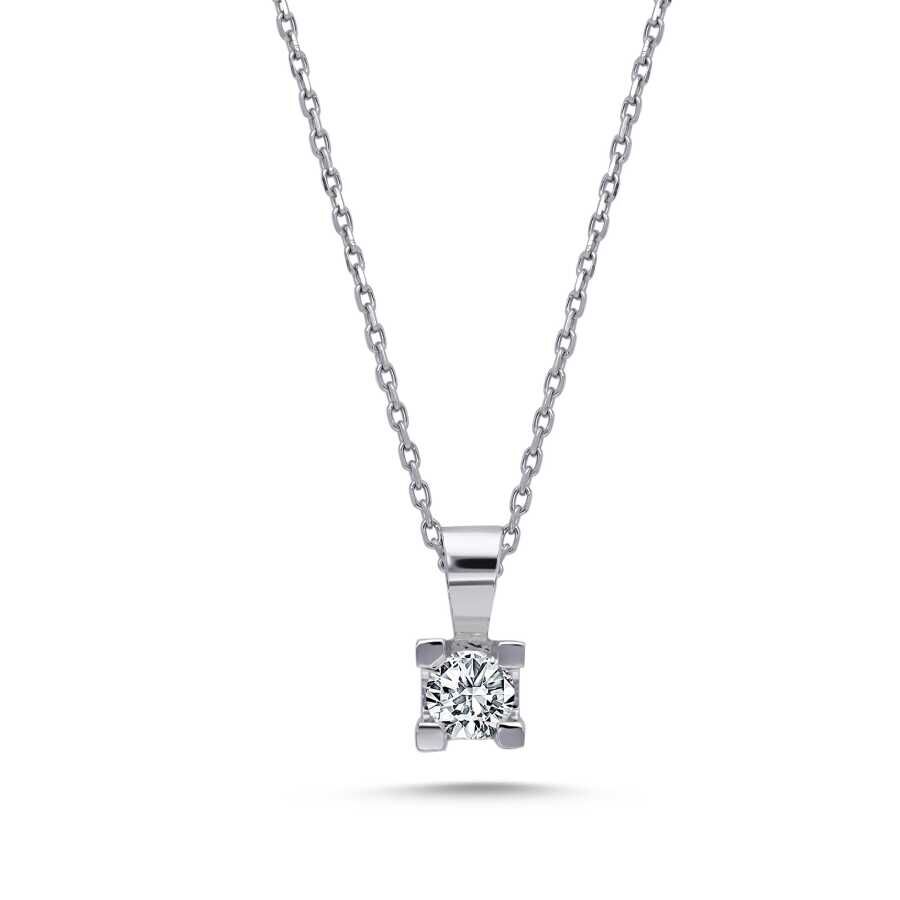 0.15 Karat Pırlanta Tektaş Kolye - Baroni Diamond