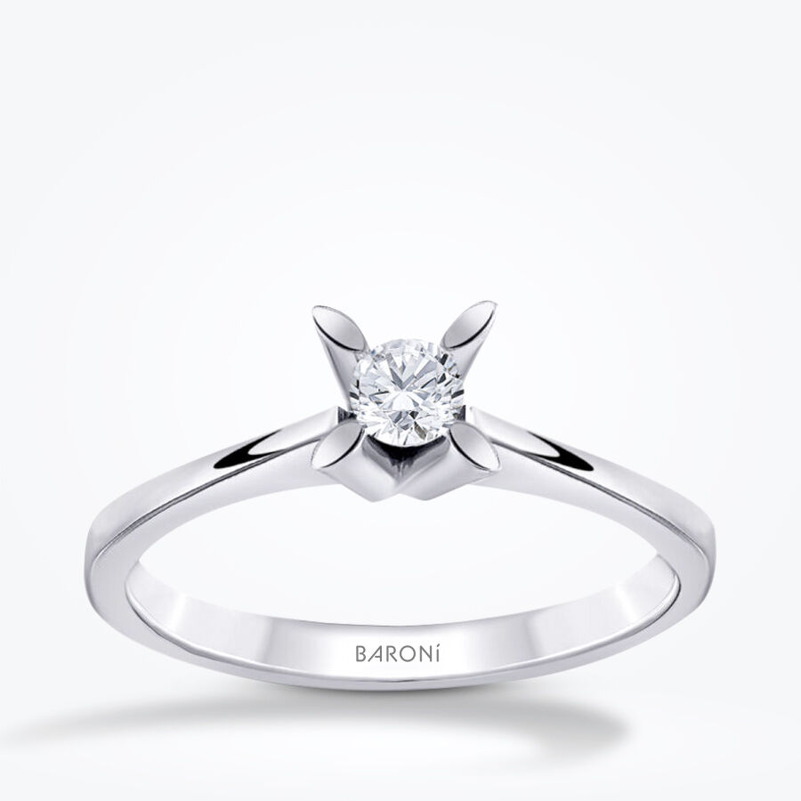 0.15 Karat Pırlanta Tektaş Yüzük - Baroni Diamond