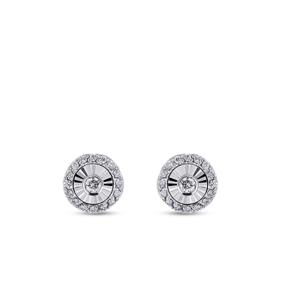0.15 Karat Pırlanta Yuvarlak Taşlı Küpe - Baroni Diamond (1)