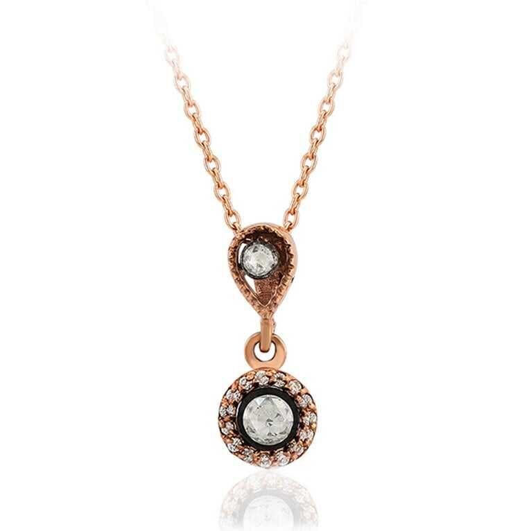 0.16 Karat Elmas Tasarım Kolye - Baroni Diamond