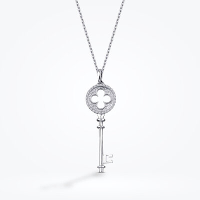 0.17 Karat Pırlanta Anahtar Trend Kolye - 1