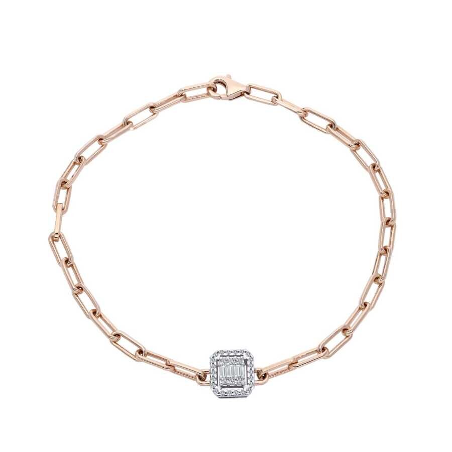 0.17 Karat Pırlanta Baget Bileklik - Baroni Diamond