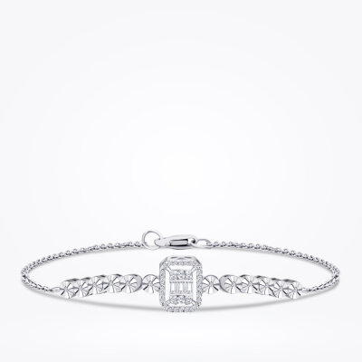 0.17 Karat Pırlanta Baget Bileklik - 1