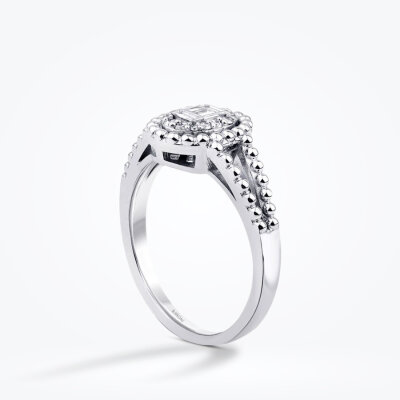 0.17 Karat Pırlanta Oval Baget Yüzük - Baroni Diamond (1)