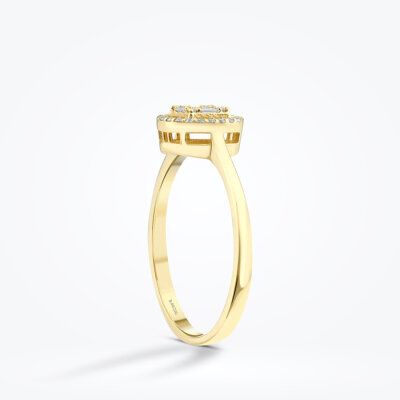 0.17 Karat Pırlanta Baget Yüzük - Baroni Diamond (1)