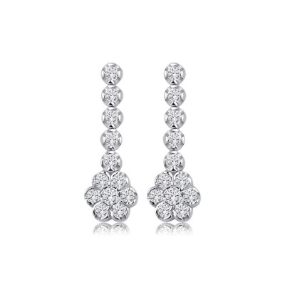 0.17 Karat Pırlanta Çiçek Trend Küpe - Baroni Diamond