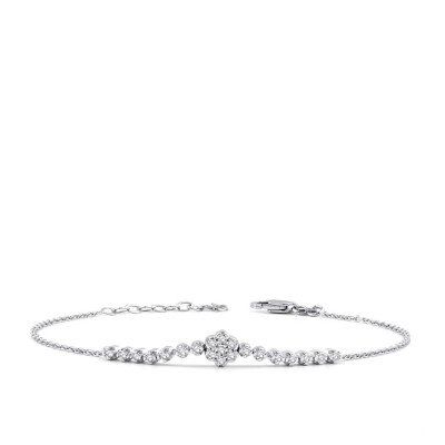 0.17 Karat Pırlanta Trend Çiçek Bileklik - Baroni Diamond