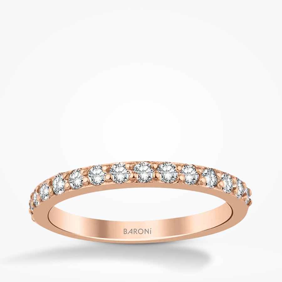 0.17 Karat Pırlanta Yarımtur Yüzük - Baroni Diamond