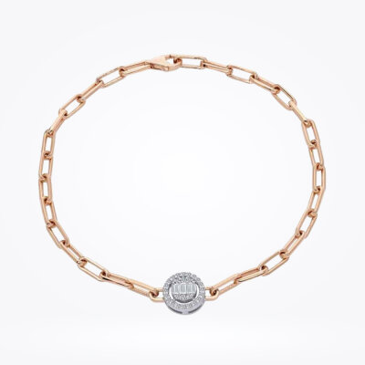 0.18 Karat Pırlanta Baget Bileklik - 1