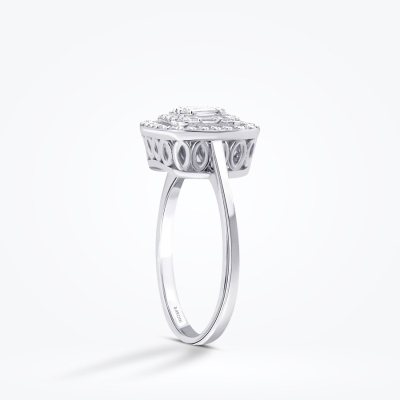 0.18 Karat Pırlanta Baget Yüzük - Baroni Diamond (1)
