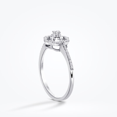 0.18 Karat Pırlanta Çiçek Yüzük - Baroni Diamond (1)