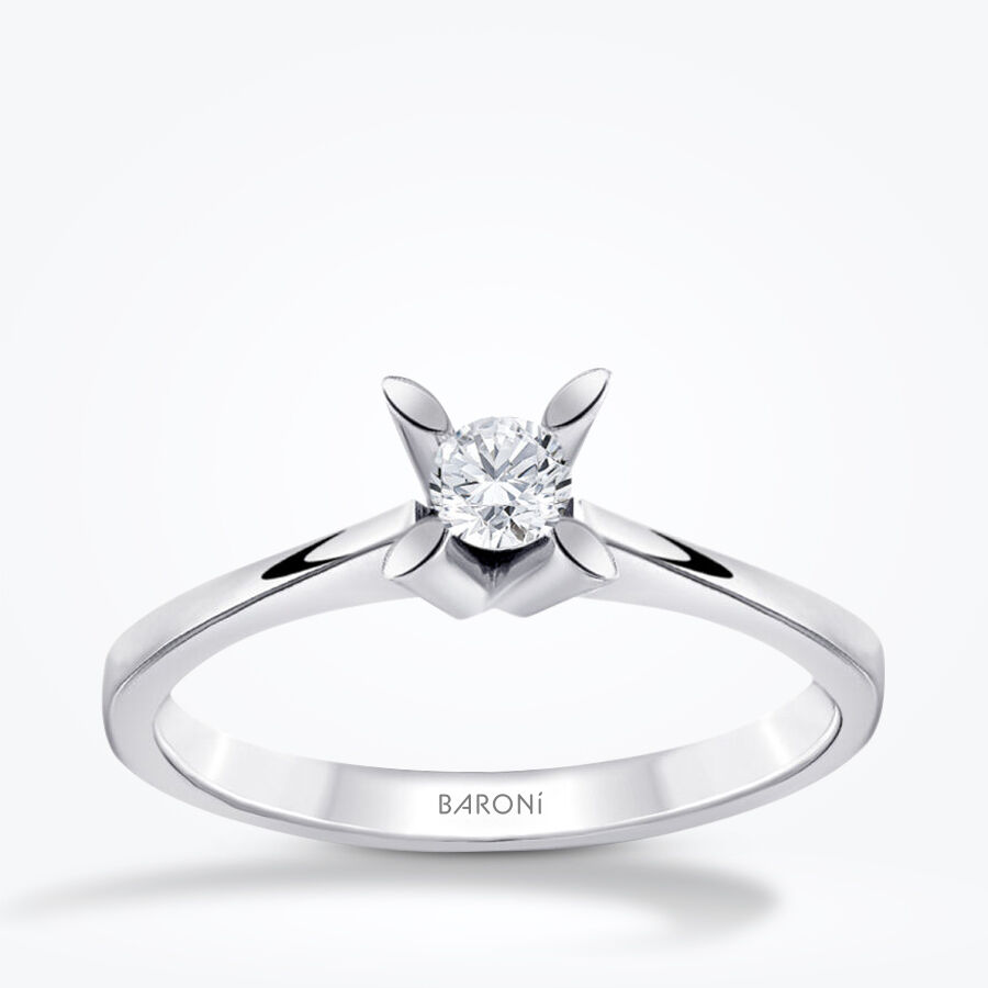 0.18 Karat Pırlanta Tektaş Yüzük - Baroni Diamond