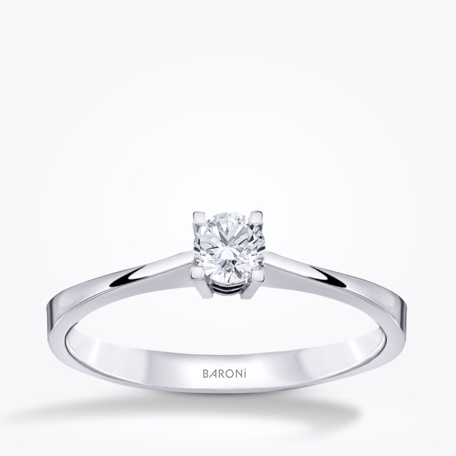 0.18 Karat Pırlanta Tektaş Yüzük - Baroni Diamond