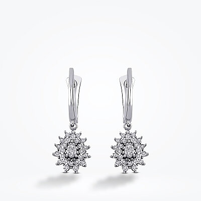 0.18 Karat Pırlanta Trend Küpe - Baroni Diamond (1)