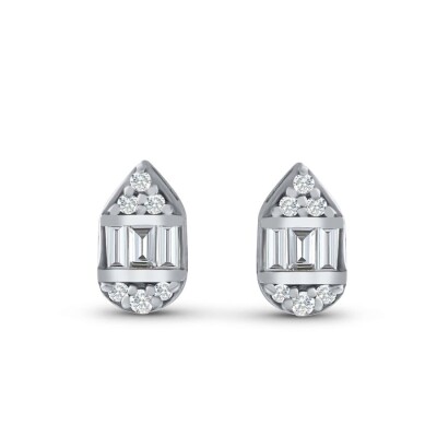 0.19 Karat Pırlanta Baget Küpe - Baroni Diamond (1)