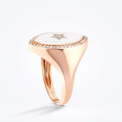 0.19 Karat Pırlanta Yıldız Şovalye Yüzük - Baroni Diamond (1)