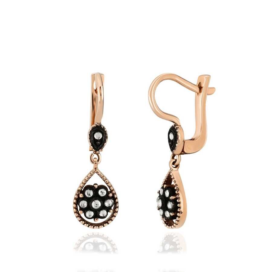 0.20 Karat Elmas Gül Küpe - Baroni Diamond