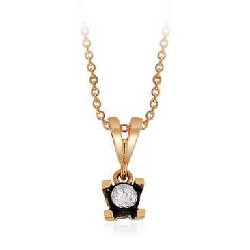 0.20 Karat Elmas Tektaş Kolye - Baroni Diamond