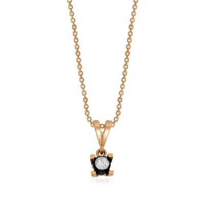 0.20 Karat Elmas Tektaş Kolye - Baroni Diamond (1)