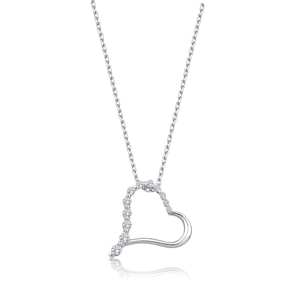 0.20 Karat Pırlanta Kalp Kolye - Baroni Diamond