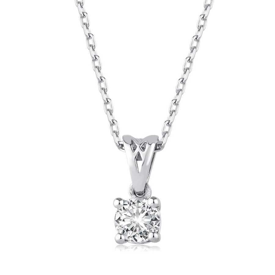 0.20 Karat Pırlanta Tektaş Kolye - Baroni Diamond