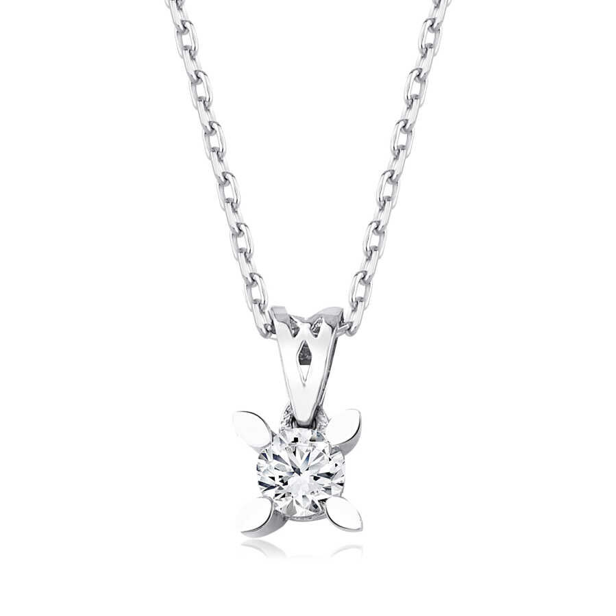 0.20 Karat Pırlanta Tektaş Kolye - Baroni Diamond